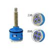 (33mm Dia. 3P 85mm L) 1pc Watersaving Replacement Ceramic Spool Water Mixer Shower Room Faucet Cartridge Tap Replace Valve Kitchen Bathroom Accessorie