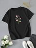 Oversized T-shirt with a Floral Print