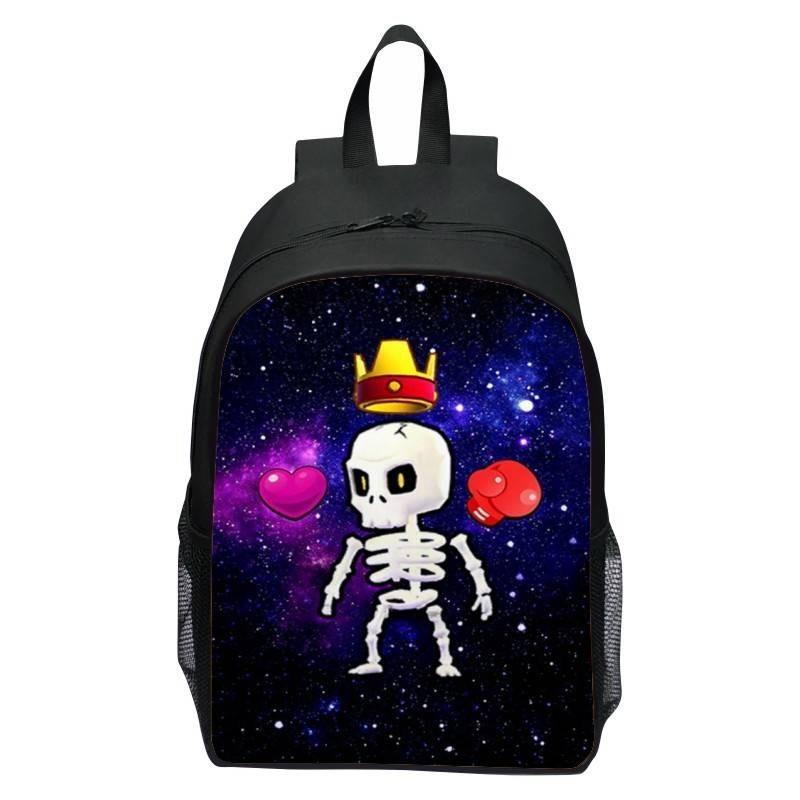 

Adorable Stumble Guys Backpack For Boys Durable Polyester School Bag For Grades 1-12 Style A