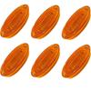 6PCS LED Side Marker Clearance Lights 12V Waterproof Amber Chicken Lights Universal for Trailer Semi Truck Freightliner Cargo