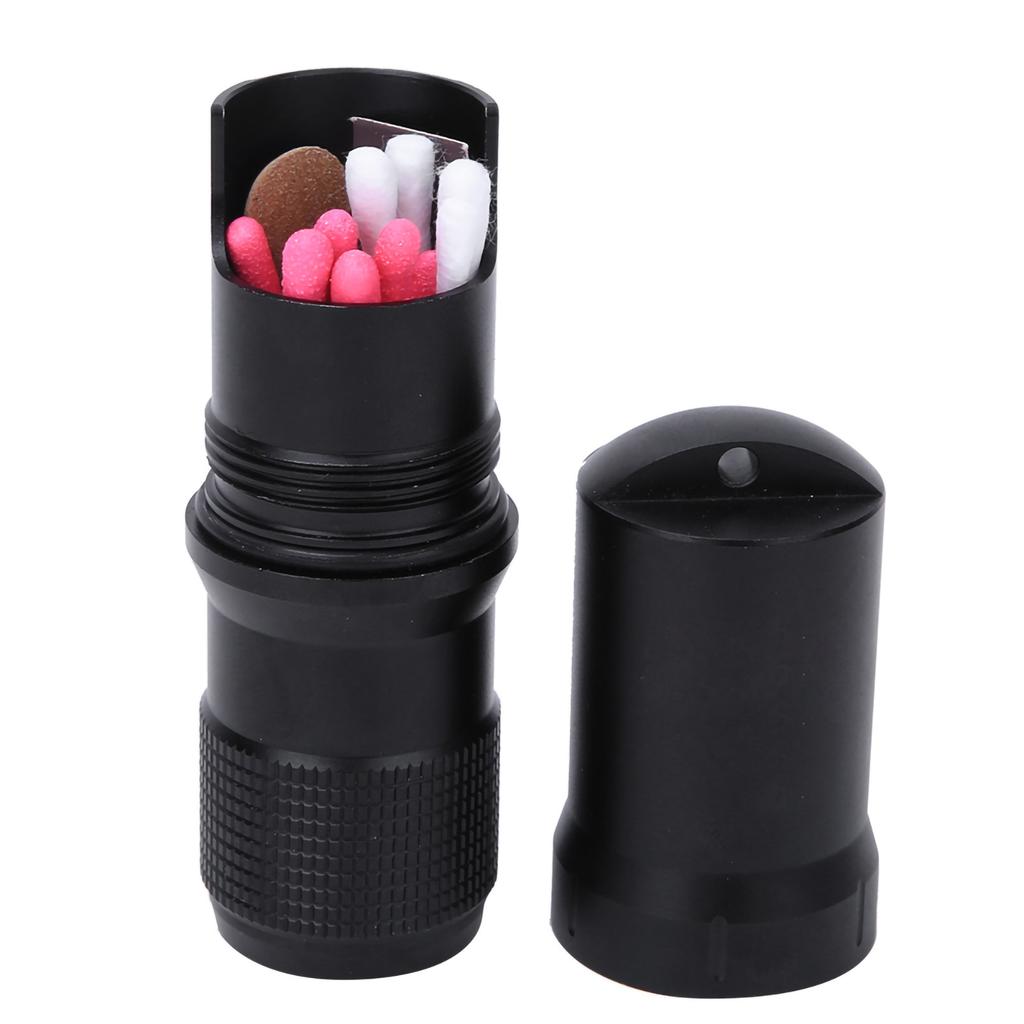 Portable Metal Capsule Container Waterproof Storage Bottle Case Matches Kit for Outdoor Survival