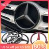 Car Sticker 1Pcs ABS Car Front Grille Badge Decal Cover Emblem for Mercedes Benz W204 W205 W210 W211 W212 W213 C E Class GLA GLK