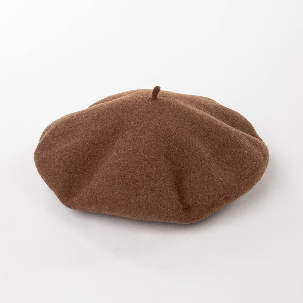 100% Wool Big Size XL 60cm Berets Women New 32cm Oversized Painter Hat Autumn Winter Female Warm Walking Cap Large Size Men Hat