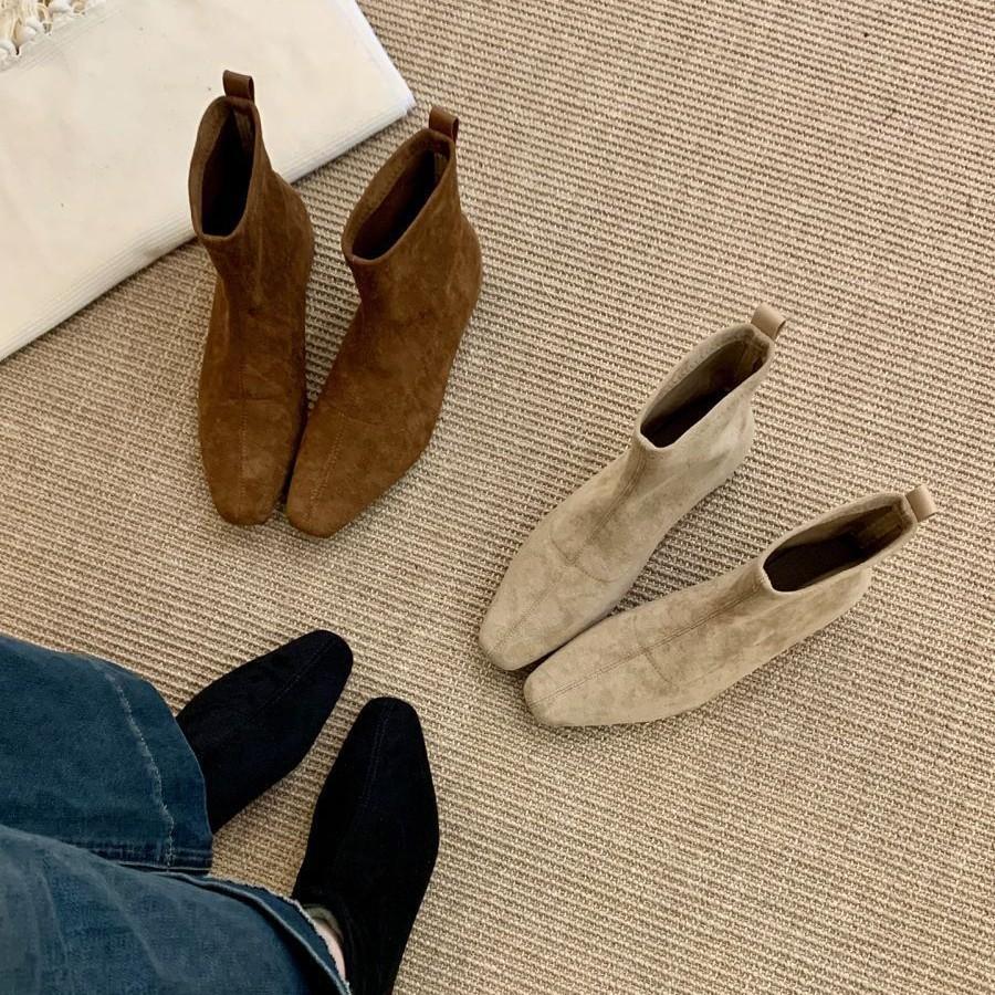 Height-increasing retro brown Martin boots women's shoes 2025 new temperament thin French small short boots spring and autumn single boots