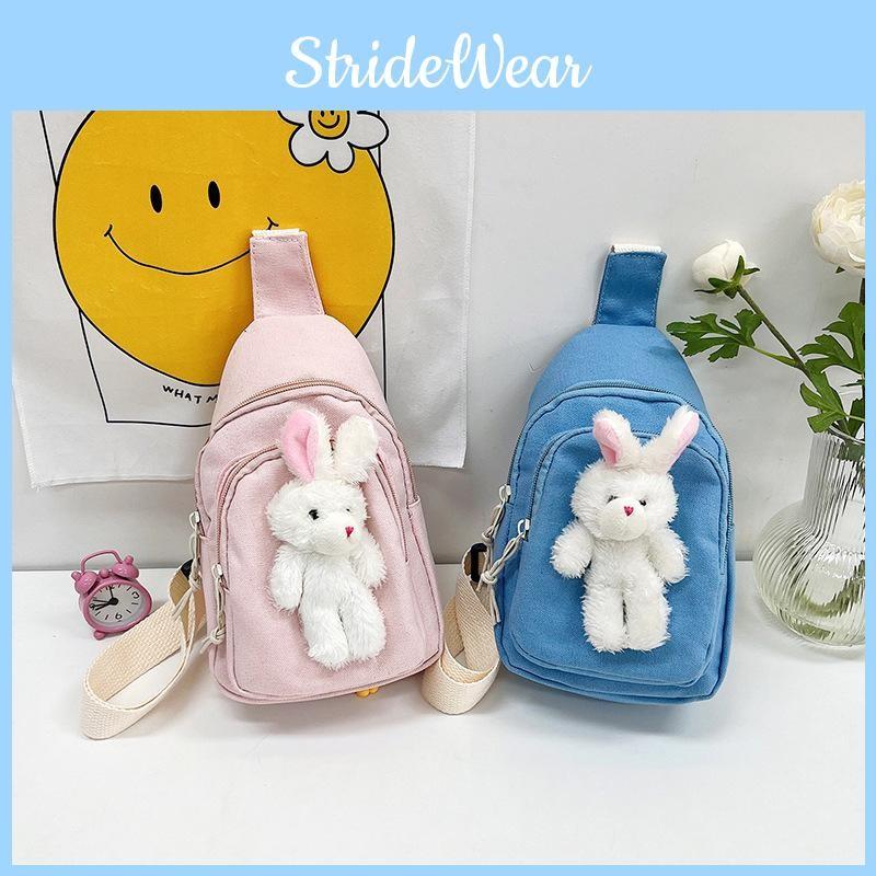 Rabbit Cartoon Child Crossbody Bag Outdoor Leisure Fashion Canvas Bag Shoulder