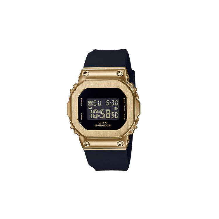 CASIO Women s Full Metal Series Black Watch GM-S5600GB-1PR GM-S5600GB-1PR Gold Regular Watch Box