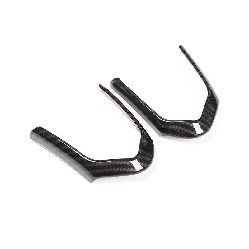 Carbon Fiber M Sport Steering Wheel Button Frame Trim ABS For BMW 3 5 M Series
