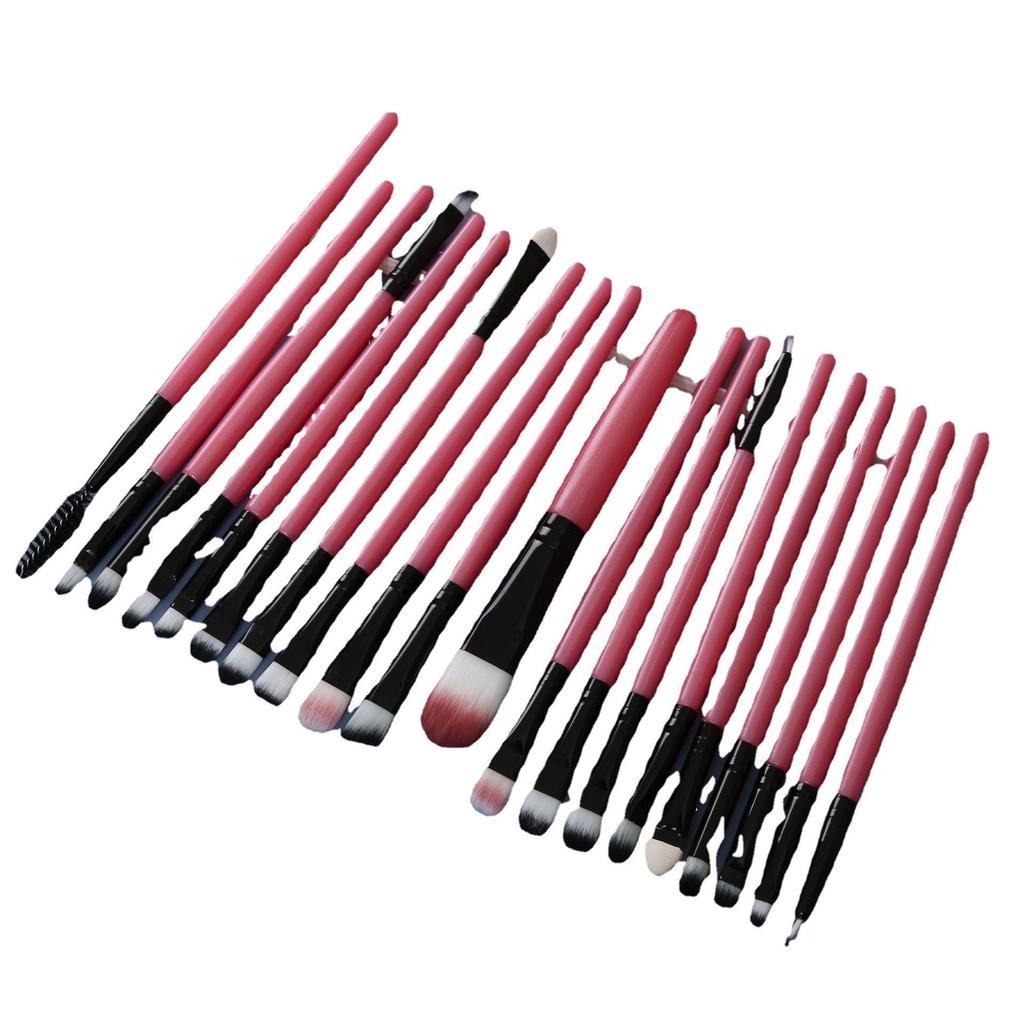 20-Piece Eye Brush Set: Eyeshadow & Foundation Brushes with 22 Colors