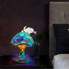 New Painting Glass Mushroom Table Lamp for Bedroom Living Room Home Office Decor