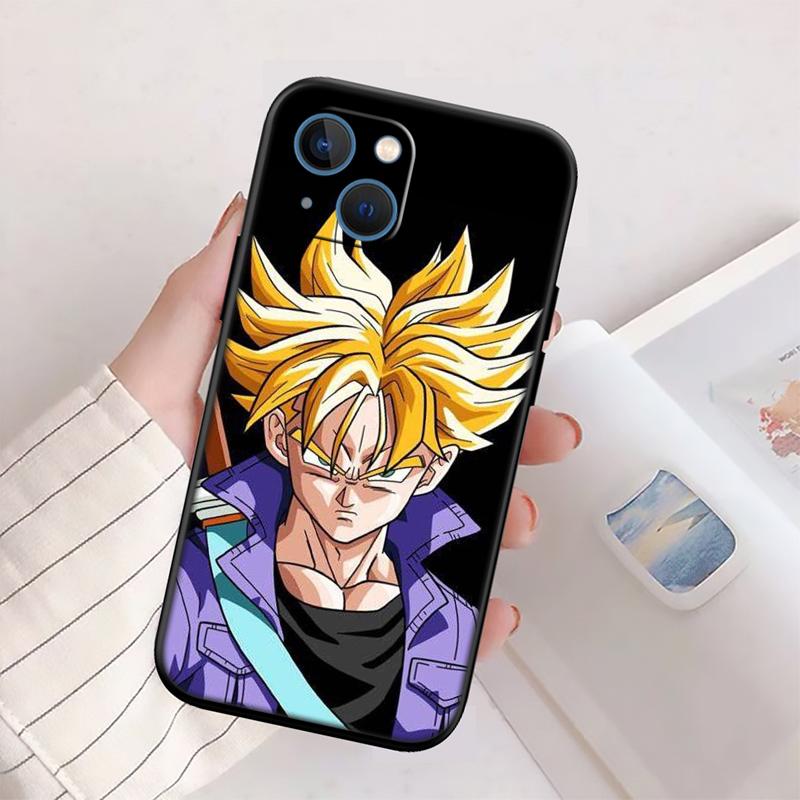 Dragon Ball Trunks New High-End Shell Phone Case for iPhone 16 15 14 13 12 Pro Max Plus Mini
