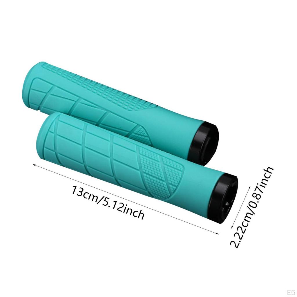2 Pieces Bike Handlebar Grips Bicycle Comfortable Anti Slip Handle Bar