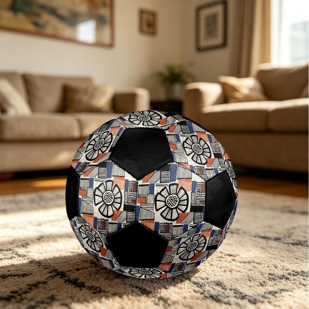 1pc Abstract Geometric Patterns Durable Soccer Ball/Football, Size 5, Perfect for Training, Entertainment And Competition,Gift yy26060614