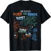 Jurassic World Camp Cretaceous Guide To Dinos Line Art T-Shirt