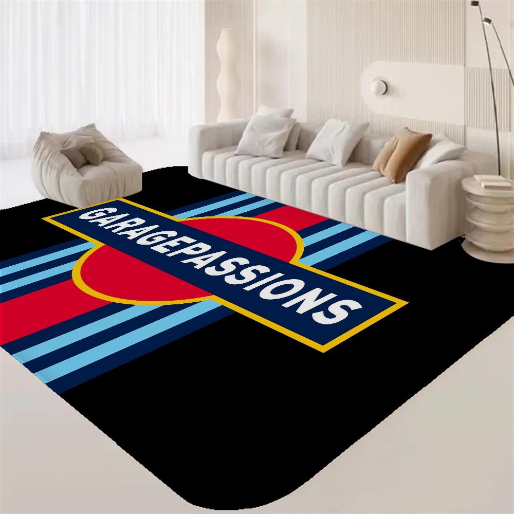 Tappetini da camera con logo M-Martini Racing Lavabili Antiscivolo Tappeto da area per soggiorno divano sedie Cucina Alfombra