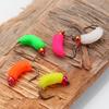 Fluorescent Micro Worm Insect Fly Hook Lure for Whitefish and Mouthfish Fishing