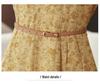 Floral V-Neck Long Sleeve Dress - Liu Yifei Inspired