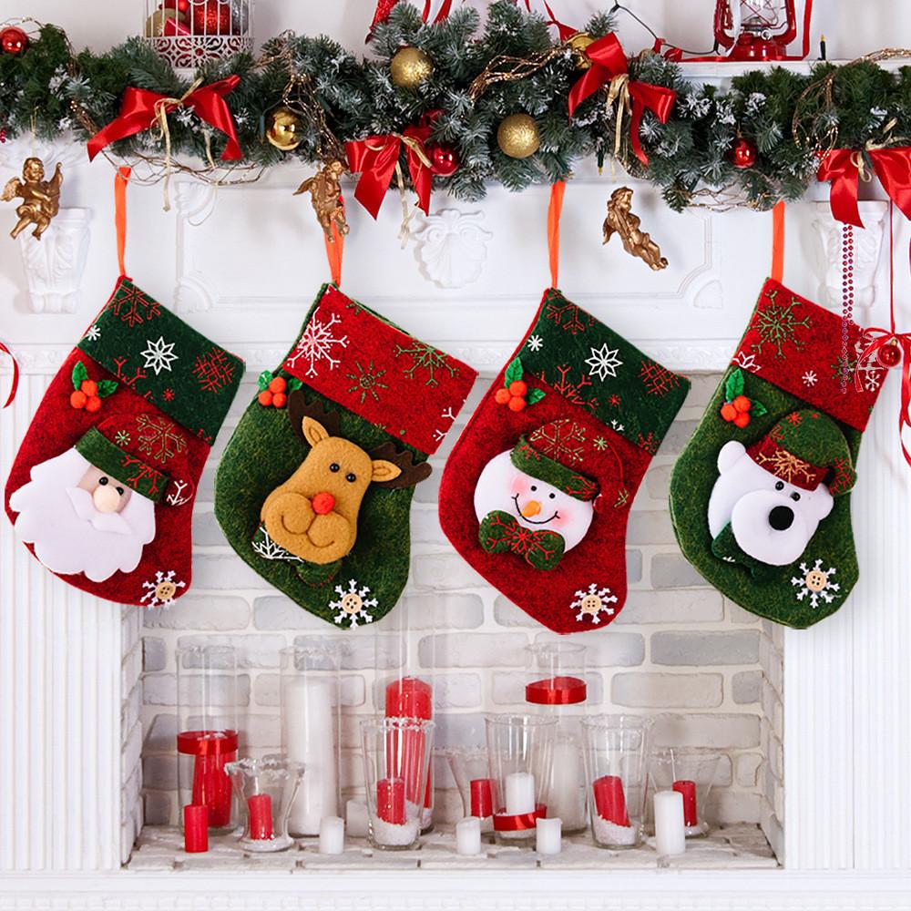 Stocking Christmas Premium Gift Bag Small Size Ideal For Candy And Decorations Holiday