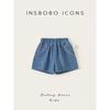 Insbobo Children Pants Summer Thin Baby Denim Baby Girl Shorts 2025 Early Summer Wear Match Fashionable Children's Clothing