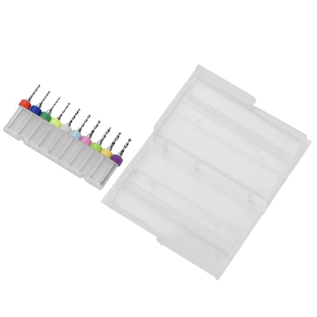 10Pcs 1.1 2.0mm Tungsten Carbide Micro Drill Bits Set Tool for PCB Print Circuit Board