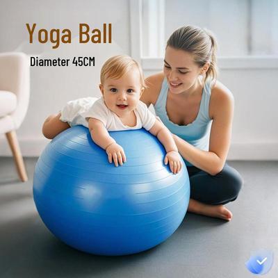 Thickened PVC Explosion-Proof Yoga and Pilates Balance Ball for Fitness, Childbirth, and Sensory Training