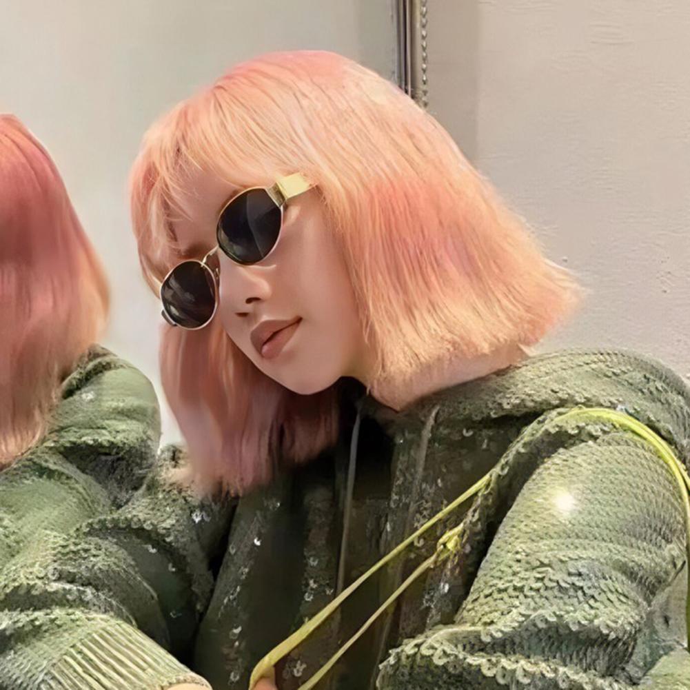 Steampunk Sonnenbrille Retro Damen Ovale Sonnenbrille Mode Damen Klassisch Retro Klein Metall Markenbrille Große Rahmenbrille