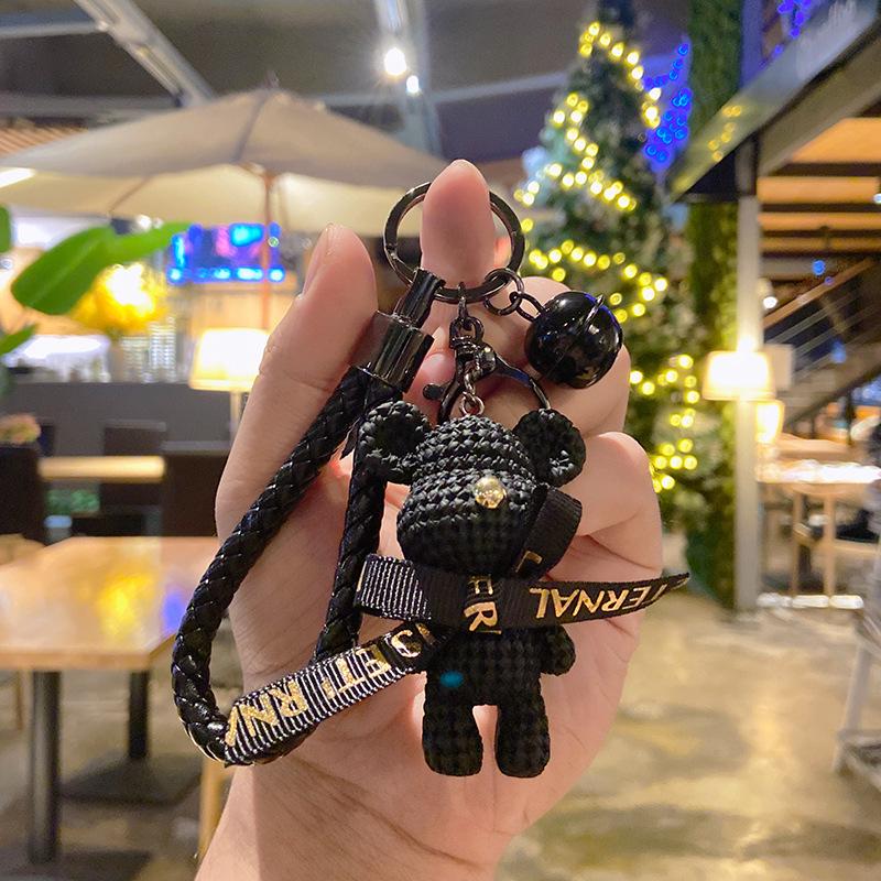 

Очаровательный шерстяной брелок в виде медведя — очаровательный мультяшный дизайн для сумок, машин и школьных принадлежностей