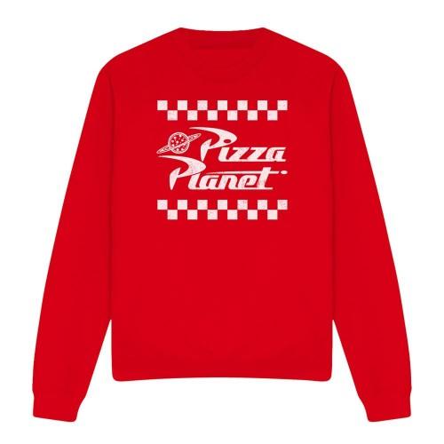 Toy Story Unisex Adult Pizza Planet Takeaway Logo Sweatshirt