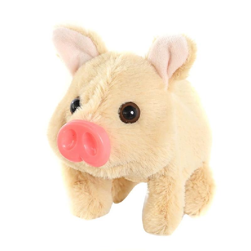 Kleines Plüschschwein Elektronisches Spielzeug mit Geh- und Sprechfunktion für Kinderspiel und Lernen