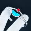 Turquoise Gemstone Handmade Cuff Bangle 925 Sterling Silver Cuff Bangle, Red Coral Bracelet For Wife , Unisex Bangle, Christmas Day Gift