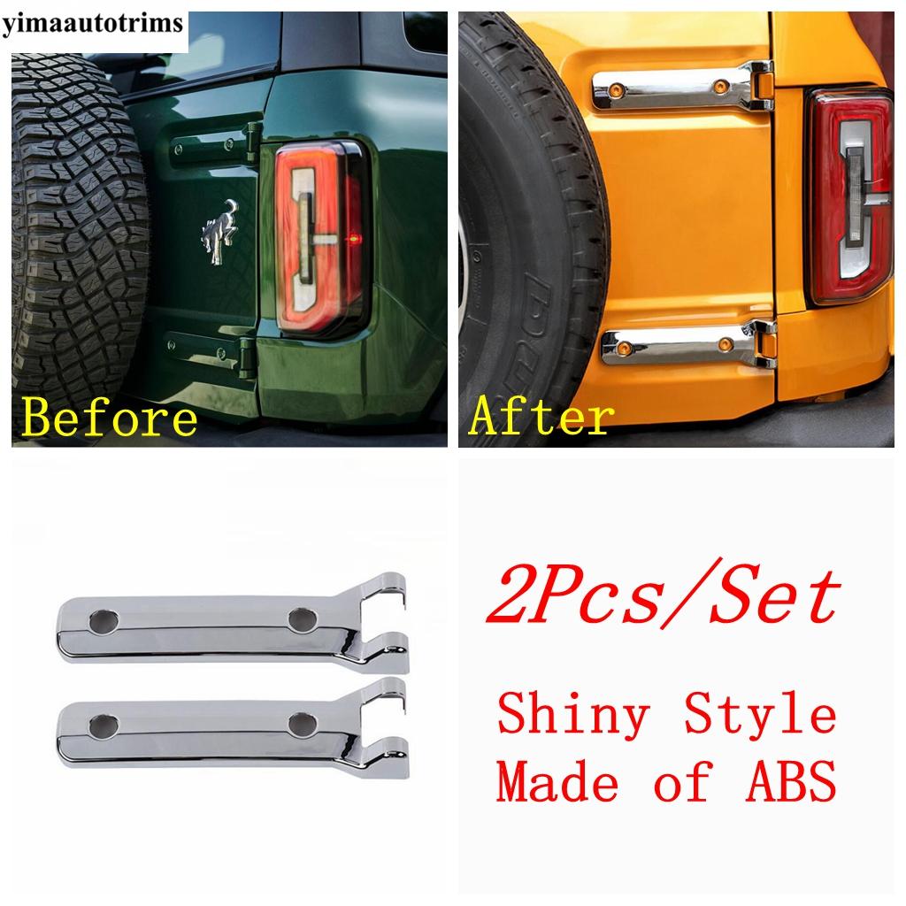 Rear Door Spare Tire Tailgate Hinge Handle Decor Kit Cover Trim For Ford Bronco - 2025 Carbon Fiber Exterior Accessories