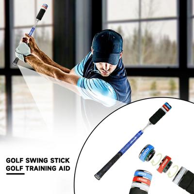 Golf Vuruş Eğitmen Çubuğu Ayarlanabilir 3 Ağırlık Kapalı Golf Vuruş Uygulama Aracı Ritim Eğitim Yardımı Ekipmanı Başlangıç Golfçüsü Aksesuarları