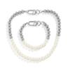 Girl Imitation Pearl Korean Style Bracelet Men Clavicle Chain Fashion Jewelry Necklace Bracelet Set