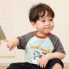 LUSON Baby Boy Color-Block Raglan Short-Sleeve T-Shirt