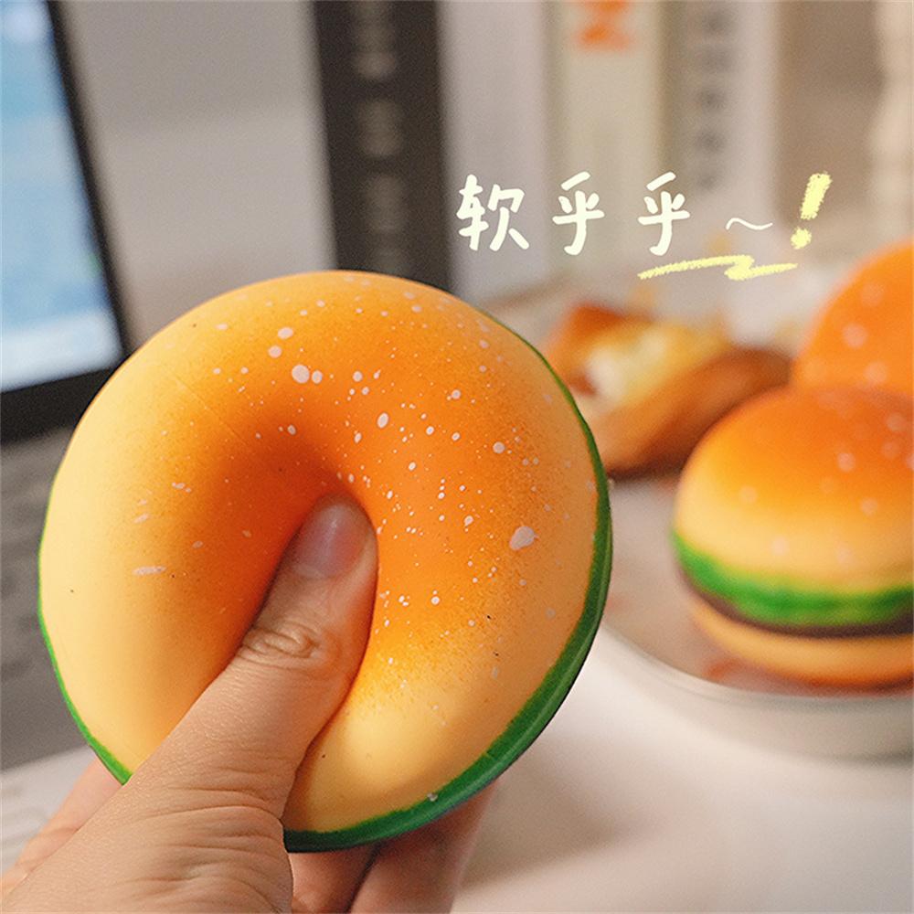 Squishy Hamburger Stress Ball Autism Sensory Toy Stress & Anxiety Relief Fidget Toys Pinch Decompression Toy
