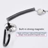 Fly Fishing Magnetic Net Release Holder Keeper with Coiled Lanyard Strong Magnet Carabine Fast Buckle Anti-Drop Rope