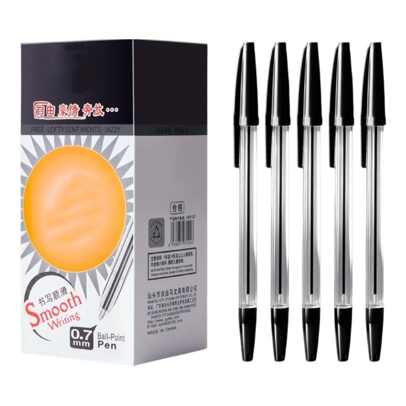 Smooth Writing Business Oil Pen for Office School Student Writing Gift 0.7mm Medium Point Plastic Ball Pen Ballpoint Pen