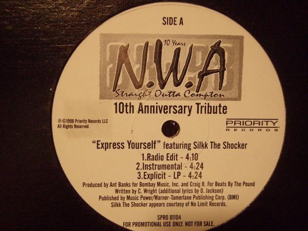 

12inch Record N.W.A. - Straight Outta Compton - 10th Anniv SPRO81104 Priority Record 1998 US Rap & Hip-Hop/R&B Used