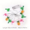 LED Flamingo Pineapple Palm Tree String Light Battery Powered Suitable for Home Garden Tropical Beach Hawaii Party Decoration