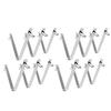 12 st Rostfria Poolklämmor V-design Säkert Grepp Skimmernätshållare Rostfritt Stål Rengöringstillbehör