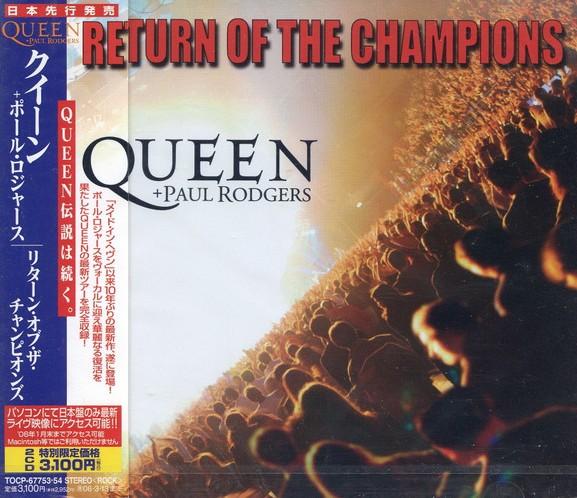 

CD QUEEN PAUL RODGERS Return Of The Champions Limited Ed TOCP6775354 EMI 2005 Japan ObiRock Used