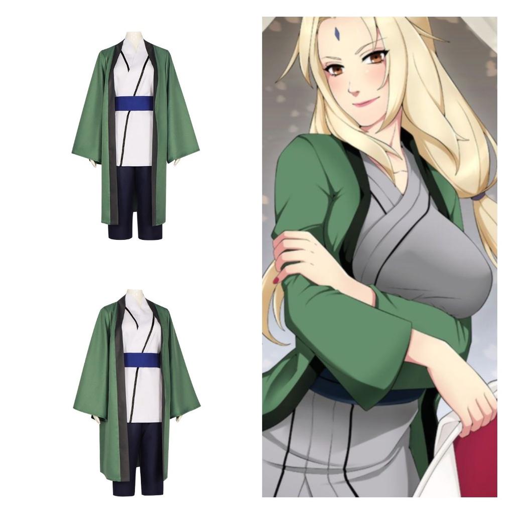 Ninja Tsunade Cosplay Costume For Halloween And Anime Fans In Stock