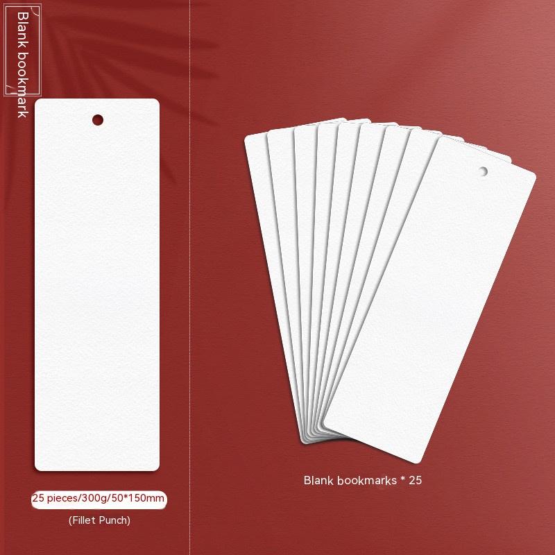 

20/25 Sheets Hand Drawn Bookmarks Paper DIY Blank Bookmark Reading Book Mark Book Page Marker With Tassels Stationery Supplies