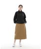 Seinteukeulu Wide Dome Half Band Long Skirt Wdh-1303 Camel