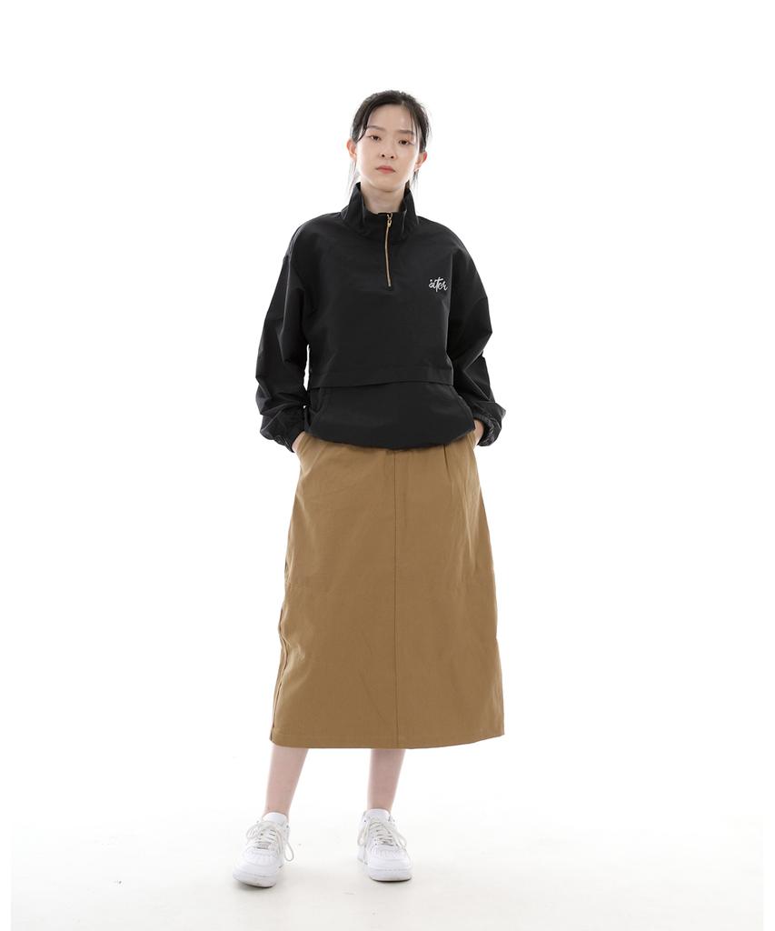 Seinteukeulu Wide Dome Half Band Long Skirt Wdh-1303 Camel