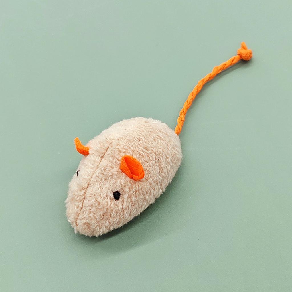 Plush Cloth Mouse Toy with Catnip Interactive Self-Playing Resistant Toy