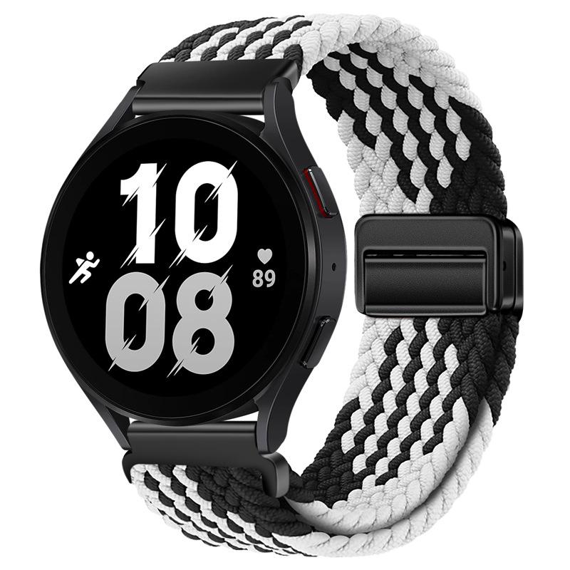 20mm 22mm Geflochtenes Nylonarmband für Samsung Galaxy Watch 6 5 4 Magnetisches Armband Gürtel Huawei Watch 4 Pro/GT3 Pro Amazfit GTR4 Armband