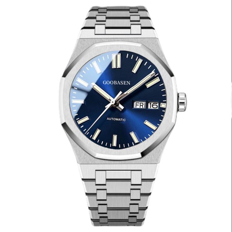 Мужские водонепроницаемые светящиеся часы Gubesen с двойным календарем