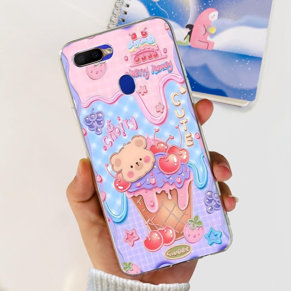 For OPPO A5S Casing AX5s CPH1909 6.2" Cute Cartoon Back Cover Phone Cases For Oppo A 5S OppoA5s Soft TPU Fundas Coque Shell