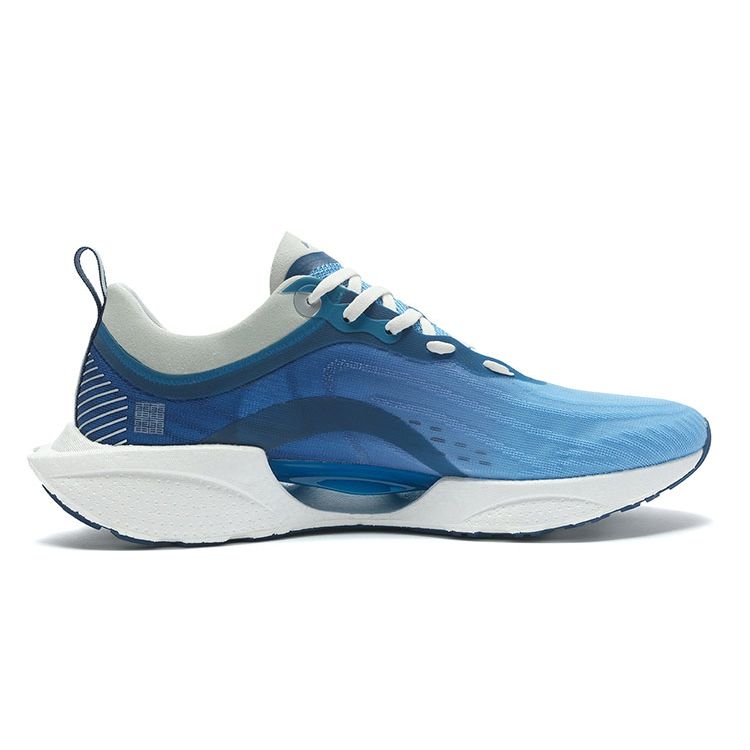 Li-Ning Ultra Light 18 Fabric Non-Slip Wear-Resistant Low-Top Running Shoes Men Sneakers Sky-Blue ARMR007-4