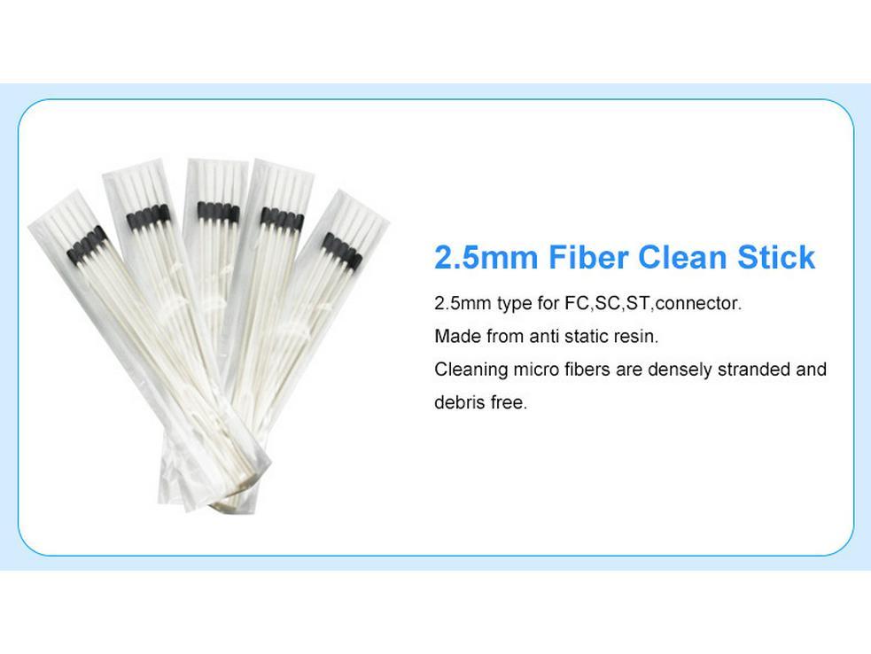 Fiber Optic Cleaning Kit: Includes Cassette, Pen Tool, Cotton Swabs, Alcohol Bottle.